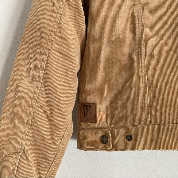 Monster Java Tan Corduroy Jacket with Sherpa Lining Unisex - Picture 5 of 5